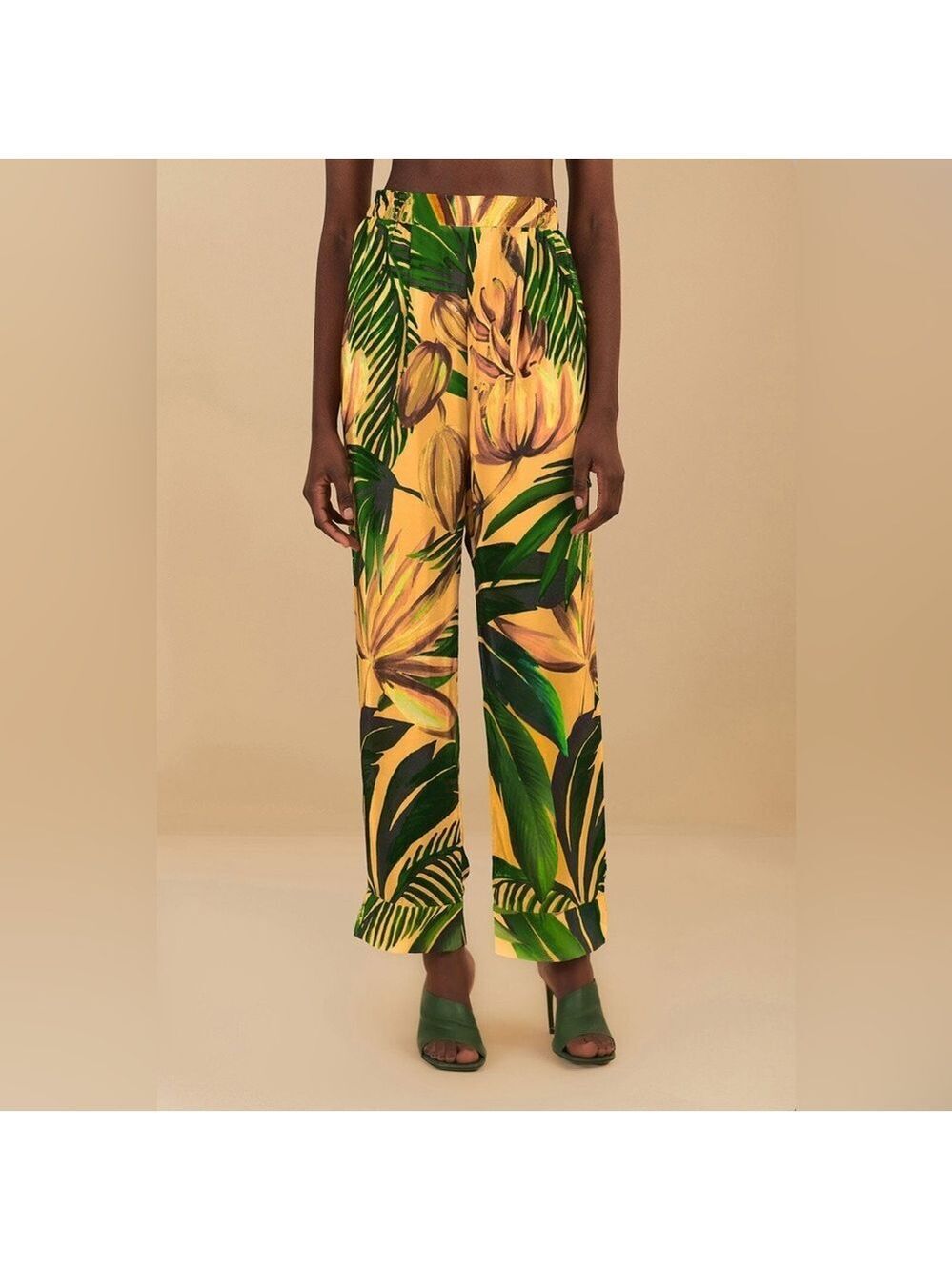 Farm Rio Yellow Bananart Pajama Pants - Picture 3 of 10